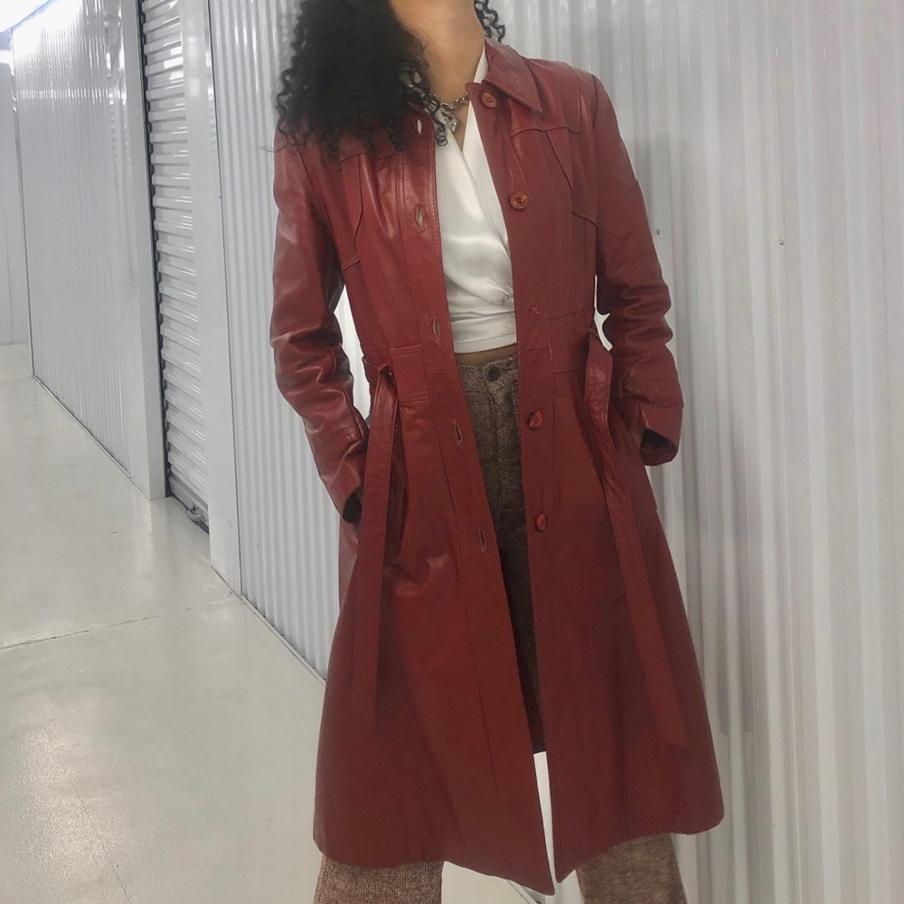 <<AMERICAN VINTAGE >> 100% Genuine Leather Coat